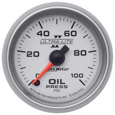 AutoMeter 4953 Ultra-Lite II Series 2-1/16" Oil Pressure Gauge, 0-100 PSI