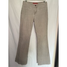 Vintage Unionbay Corduroy Flare Pants Tan Beige Low Rise Y2K Size 3 Stretch