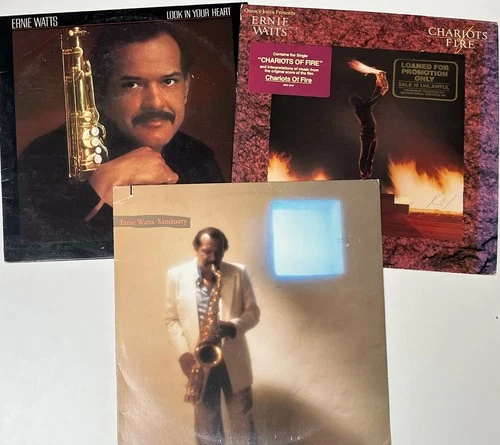 ERNIE WATTS 3 LP lot: Look In Your Heart - Chariots of Fire - Sanctuary