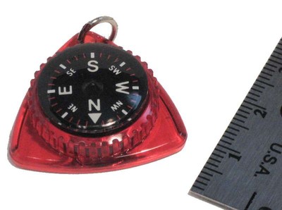 Zipper Pull Compass - Red Ruby | eBay