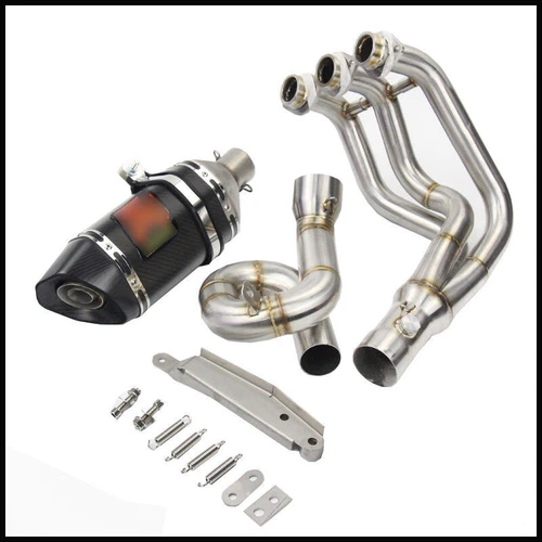 For Yamaha MT-09 FZ09 Full Exhaust System Front Mid Tail Pipe Slip On All Years - Picture 2 of 9
