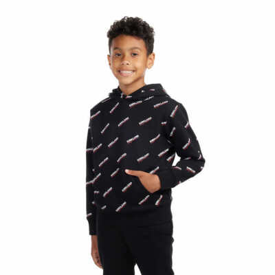 Kirkland Signature Costco Black Unisex Youth Logo Pullover Hoodie
