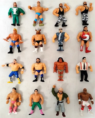 Vintage Hasbro WWF (WWE) Titan Sports Wrestlers Lot of (16) Bushwhackers LOOSE