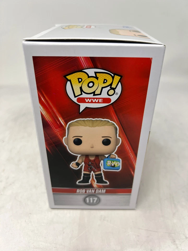ROB VAN DAM WWF WWE ECW Signed Funko Pop Figure 117 New in Box w/COA PSA orange2 - Image 4 of 4