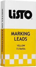 Listo 162 Marking Pencils Refill - Yellow Box of 72 - China Marking Wax Pencils