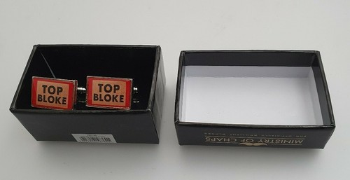 TOP BLOKE - Ministry of Chaps Splendid Pair Of Cufflinks Set in Gift Box HM708 - Picture 4 of 4
