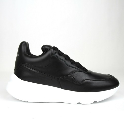 Alexander McQueen Uomo Nero Pelle Plateau Scarpe da Ginnastica 505033 1000  | eBay