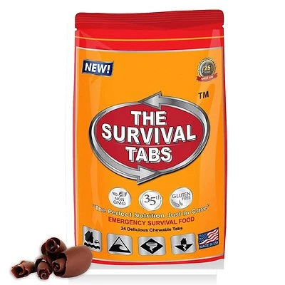 THE SURVIVAL TABS Meal ready to eat complete meals emergency Camping prepper Survivalist