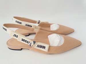 dior slingback beige