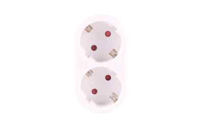 Doppelstecker Mehrfachstecker Horizontal Duo Stecker 2-fach Multistecker