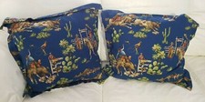 Traditions Pamela Kline Cowboy Ranch Rodeo Print 2 Pillows 