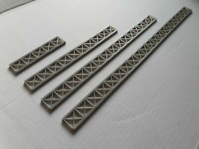 Modelleisenbahn Gitterbrücke Fachwerk Spur OO - 2,6 mm stark verschiedene Längen