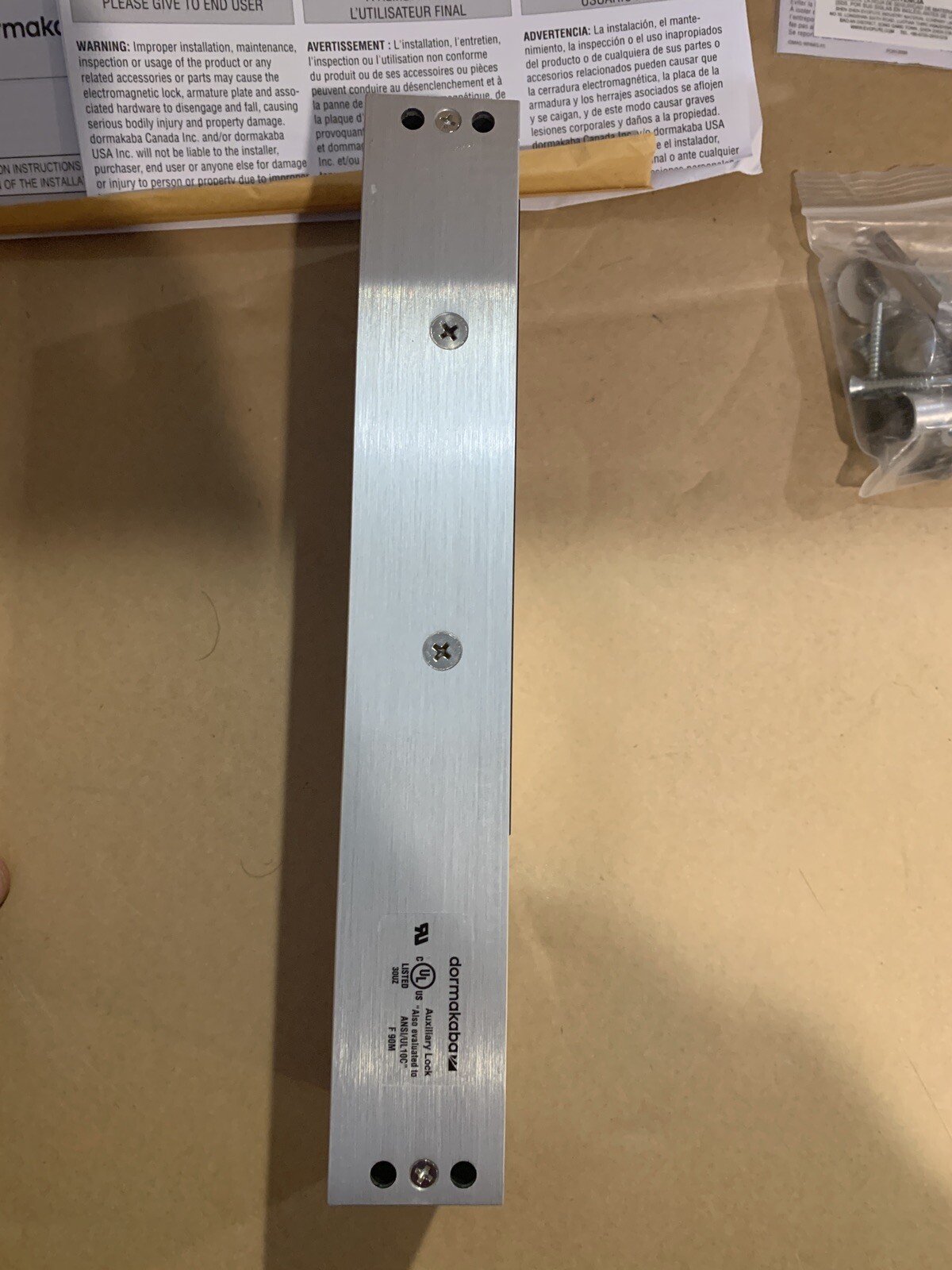 RCI 8310X28 Single MultiMag Electromagnetic Lock Door Status 