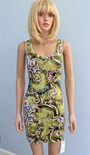 MARC CAIN Sleeveless Stretch Ribbed Cotton Bodycon Dress Size UK10