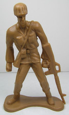 Greenbrier Plastic Brown Army Man Soldier Toy Figure 4" Tall China