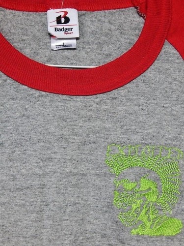 Camiseta Nos Badger Exploited Punk Calavera Punk Esqueleto Deporte Pista de Béisbol Hombres S - Imagen 3 de 12