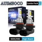 2x 9005 HB3 LED Headlight Bulbs Super Bright 12000LM Cool White 10000K High Beam