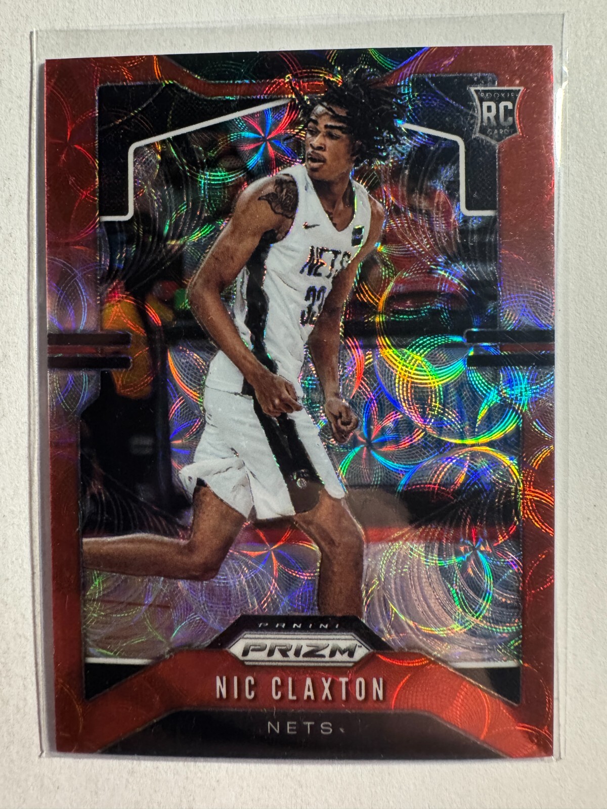 K261,703 - 2019-20 Panini Prizm Prizms Choice Red #292 Nicolas Claxton #/88