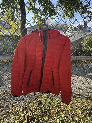 Mackage Luis Puffer Red Logo Nylon/Down Coat 23F/-5C NWOT MSRP $650