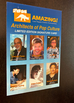 AMAZING LAS VEGAS COMIC CONVENTION (2014) - Limited Edition Card SIGNED LEN WEIN