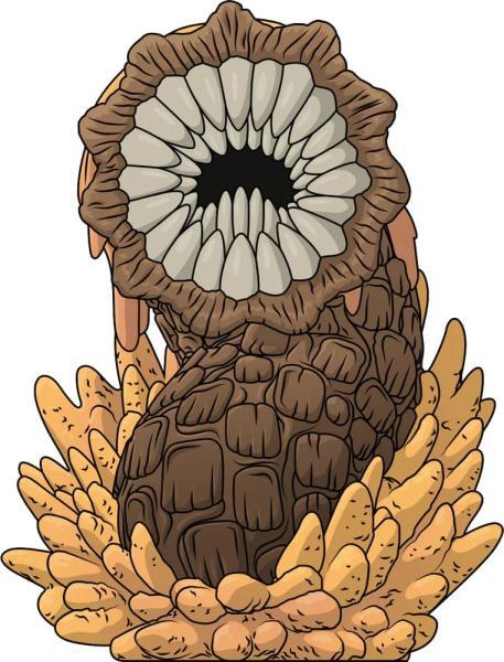 Thumbnail - Dune Vinyl Figur Sandworm 3 Cm