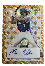 MACON WINSLOW 2022 LEAF PERFECT GAME PRE-PROD PROOF MARBLE GOLD AUTO # 1/1 DUKE