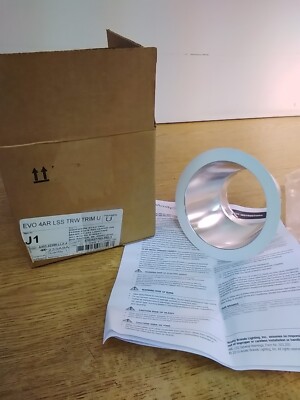 Acuity Brands Lighting EVO 4AR LSS TRW TRIM U 4'' Clear Semi-Specular White...