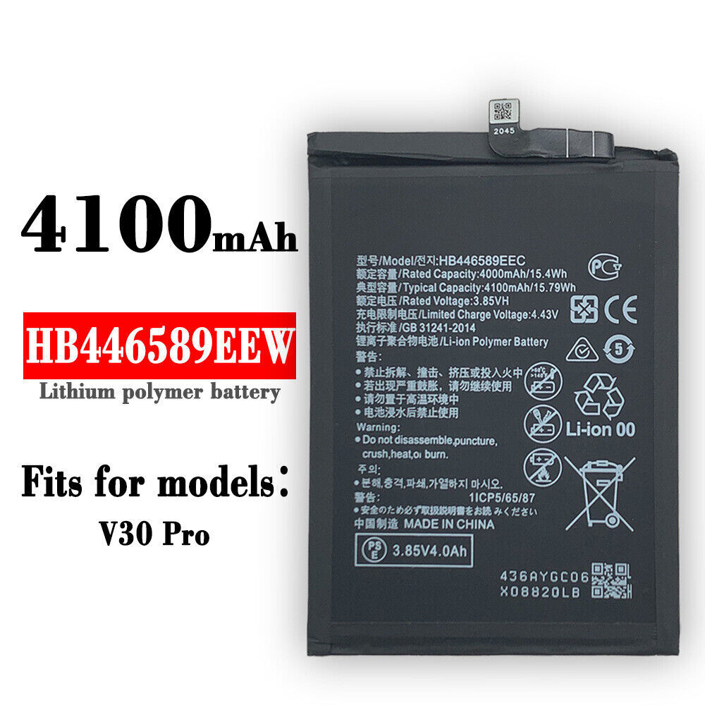 Cell Phone Replacement Battery For Huawei HB446589EEW V30 Pro New