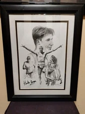 Ken Junkins Original - Triathlete Hunter Kemper - Pencil - Autographed