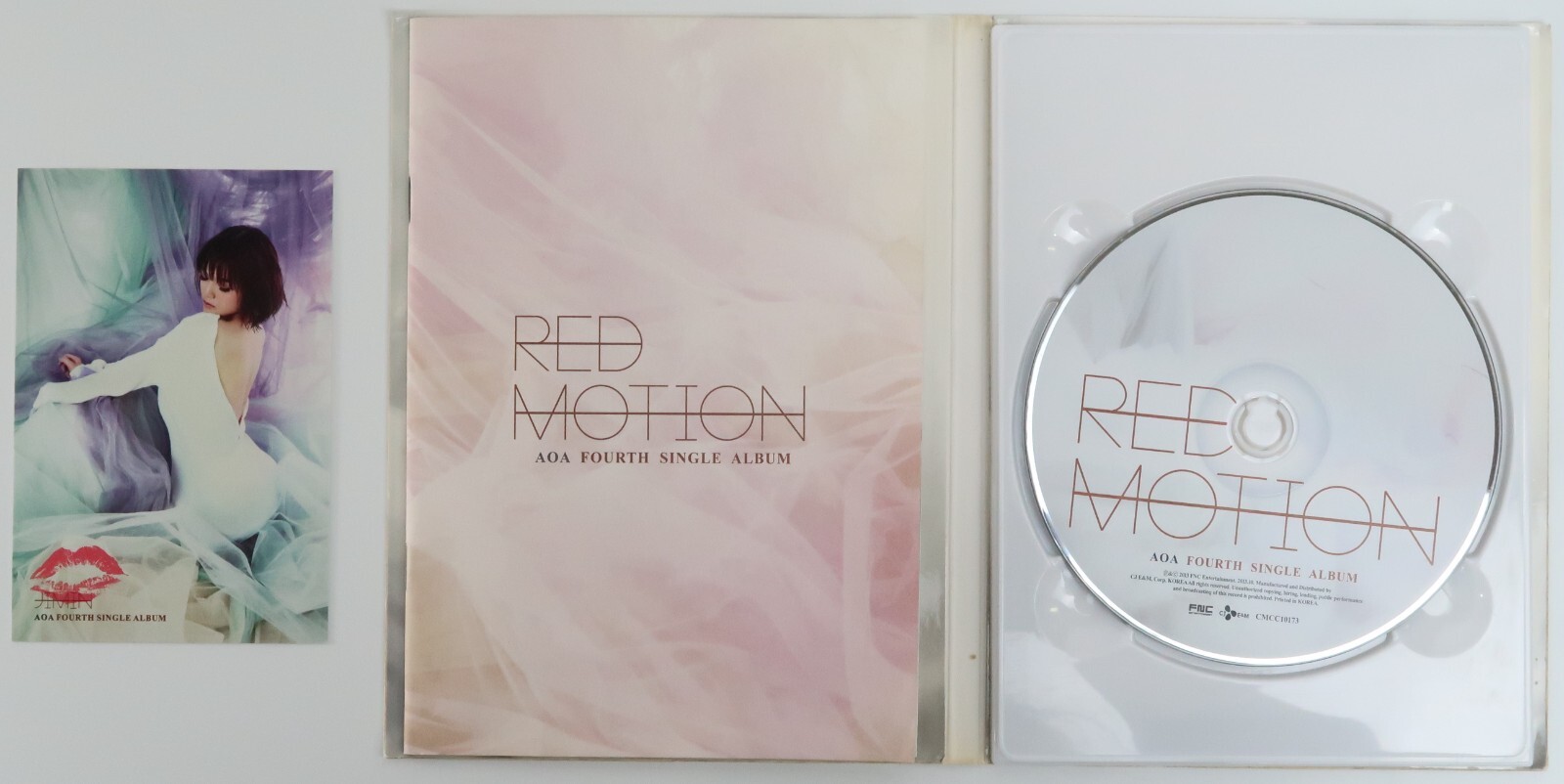 AOA - Red Motion Fourth Single Album CD Promo 2013 Jimin Photocard ...
