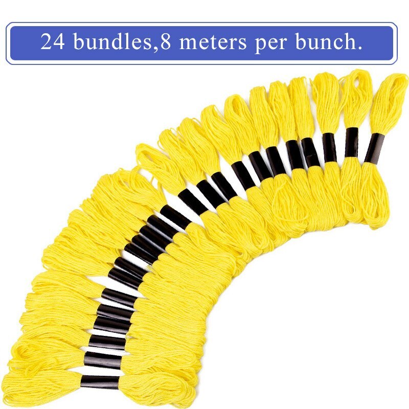 24pcs Cross Stitch Thread DMC Thread Cotton Sewing Embroidery Thread
