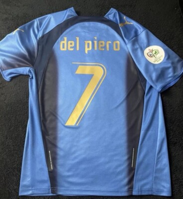 Del Piero #7 2006 Italy Home Jersey Medium Soccer Football Retro M