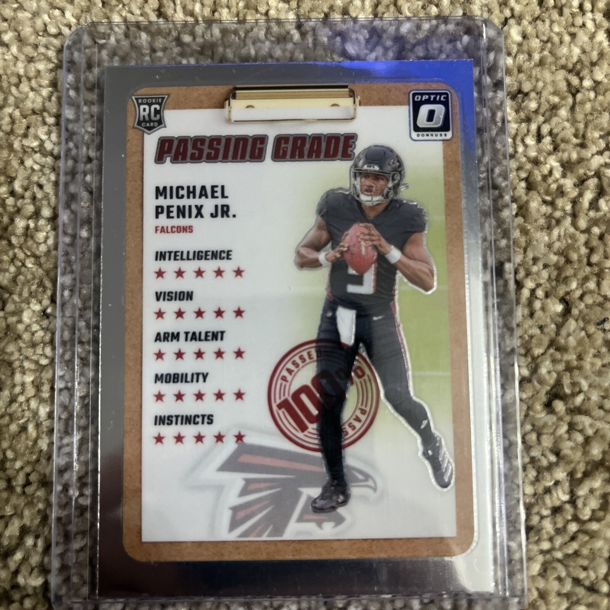 Optic Donruss NFL 2024 Passing Grade Rookie Michael Penix Atlanta