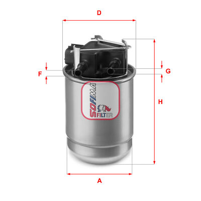 SOFIMA S5517GC Kraftstofffilter für RENAULT NISSAN