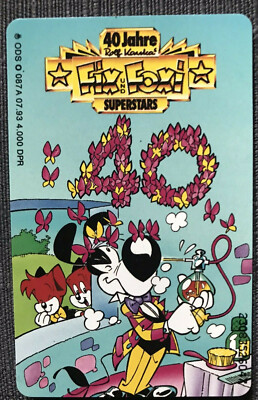 O 087 A 07.93 6 DM 40 Jahre Fix und Foxi Disney Superstars 4000 Ex. Neu* Mint***