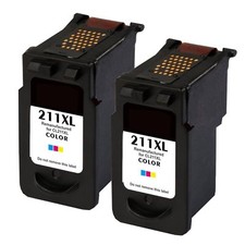 2 Pack CL-211XL CL211XL Color Ink Cartridges for Canon MP495 MX320 MX340 Printer