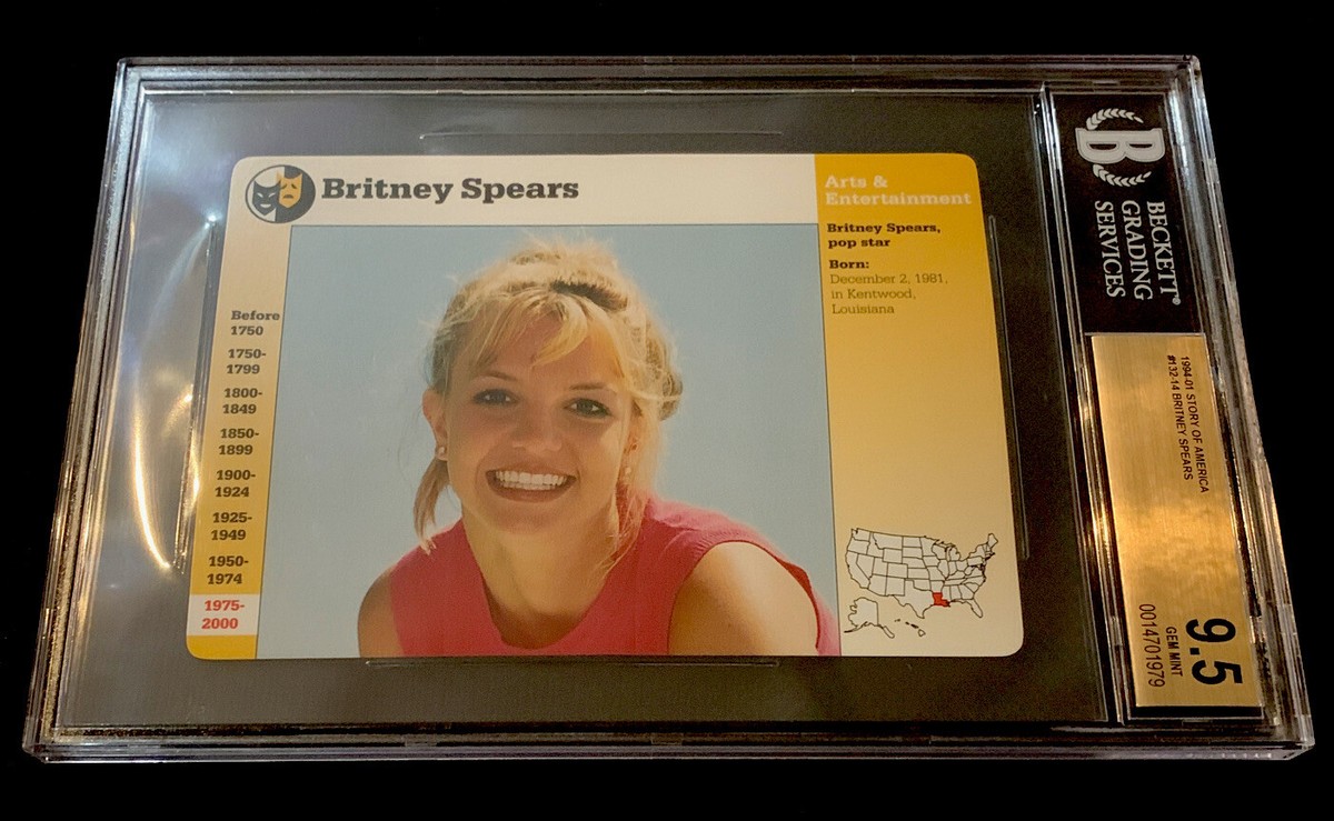 BRITNEY SPEARS ROOKIE RARE Story of America POP 1/1 GEM MINT BGS