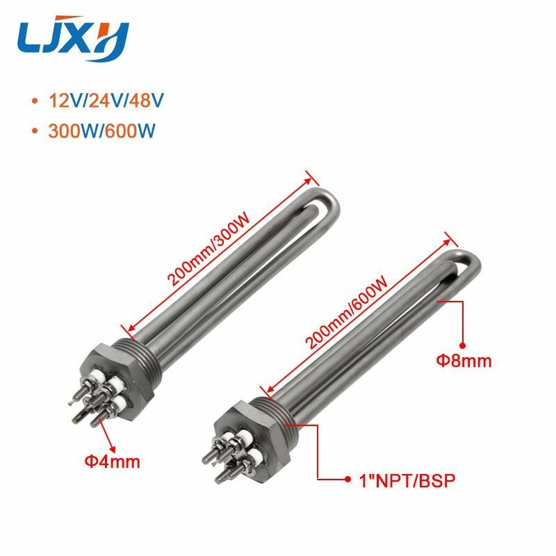 Electric Heating Element Dc 12v/24v/48v 300w 600w All 304 Water Heater  Anode Rod | eBay