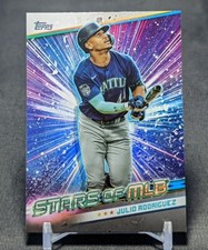 Julio Rodriguez Stars Of MLB 2024 Topps Series 1 Card #SMLB-16 Seattle Mariners