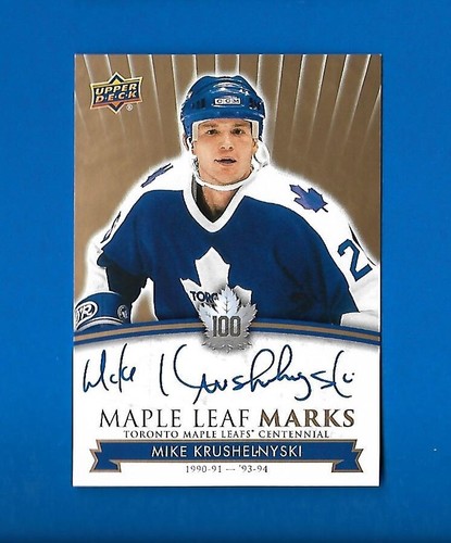 2017-18 TORONTO MAPLE LEAFS CENTENNIAL LEAF MARKS AUTOGRAPH & AKA CARD SEE LIST - Picture 60 of 91