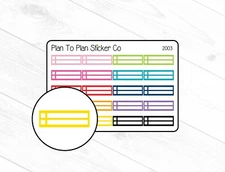 2003~~Double Box Checklist Planner Stickers.