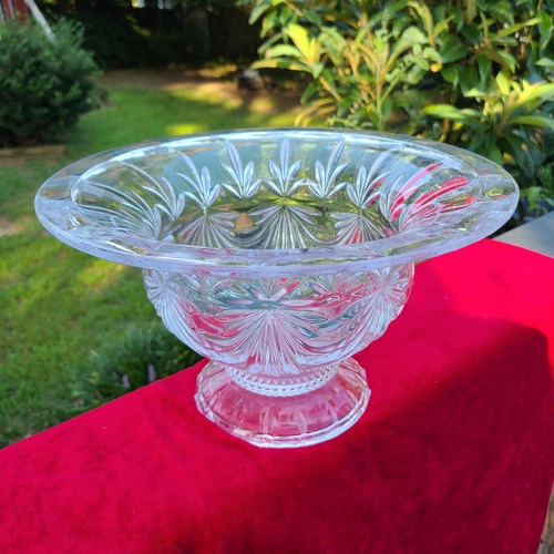 Vtg Leaded Crystal,Footed Bowl, Shannon,Designs Of Ireland, 11.75"across