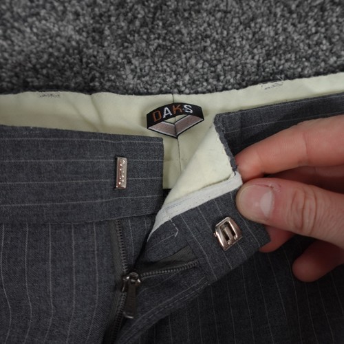 Traje Blazer Hombre Daks Talla 44 R Gris Pantalón 38x32 Lana - Imagen 16 de 22