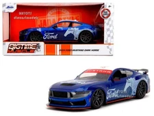 2024 FORD MUSTANG DARK HORSE CANDY BLUE 1/24 DIECAST MODEL CAR BY JADA 35419