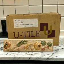 U Tile Hand Made Ceramic Kitchen Backsplash Tile Made in Spain Box w 8 1 Crack