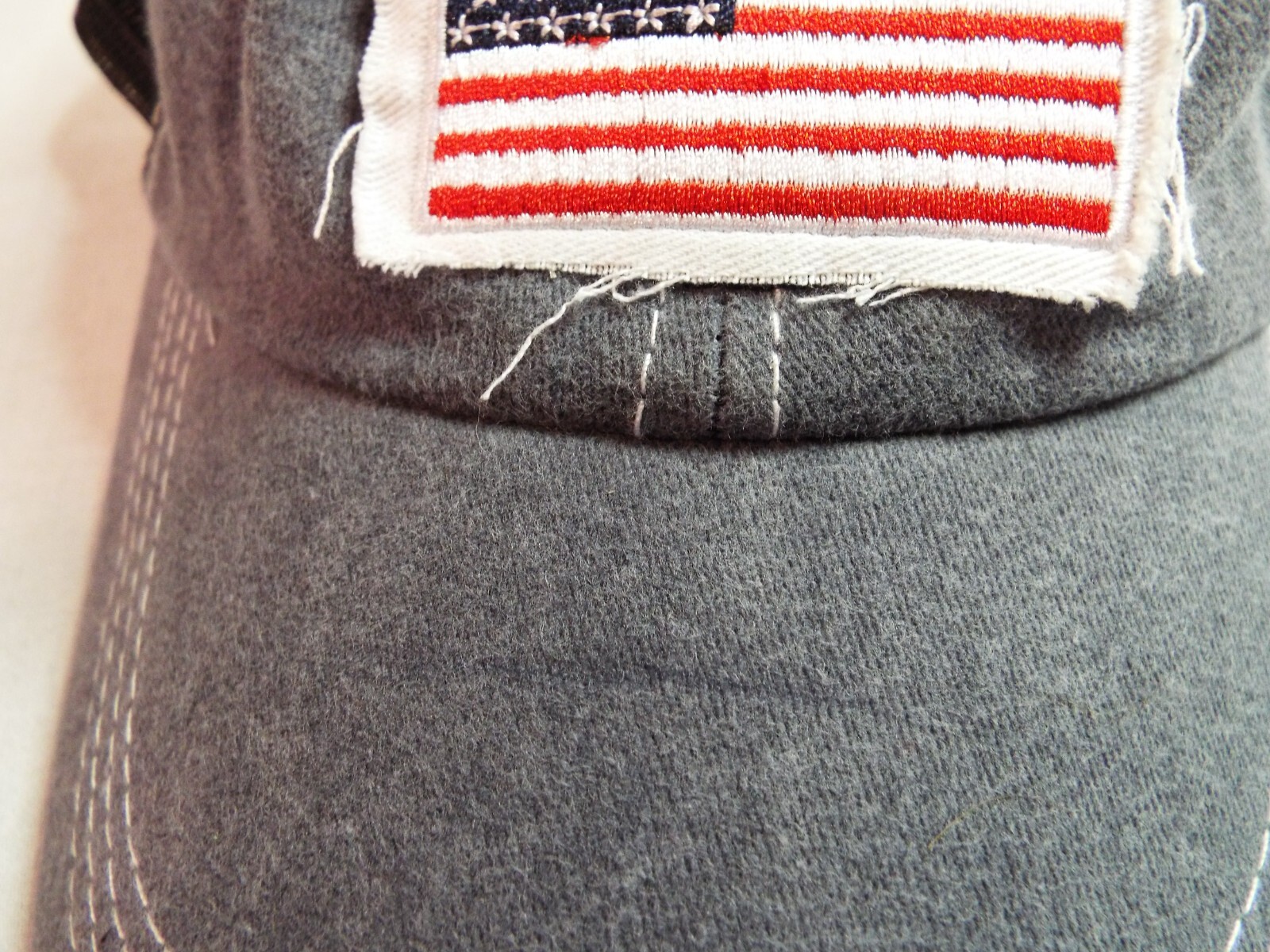 AMERICAN FLAG PATCH MESH BACK BLUE BALL CAP. - image 6