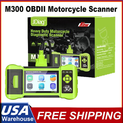 JDiag M300 OBD2 Motorcycle Diagnostic Fault Code Reader Diagnostic Scanner Tool