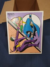 1976 Wooden Puzzle Jokers Escape, DC Comics Vintage Playskool 16-piece Batman