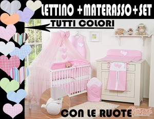 LETTINO BIMBO CULLA NEONATO+set 7 pezzi tutto completo offerta ... LETTINO BIMBO CULLA NEONATO+set 7 pezzi tutto completo offerta ...
