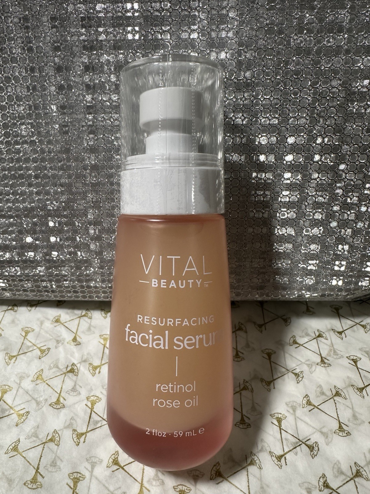 VITAL Beauty Resurfacing Facial Serum Retinol and Rose Oil 59ml New and Sealed